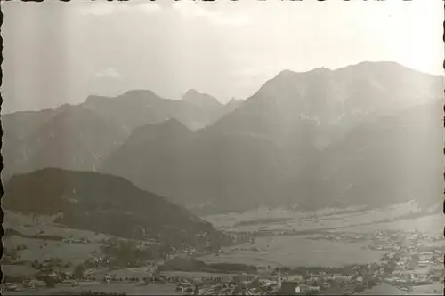 Weissbach Waging See Panorama mit Alpenblick Kat. Wonneberg