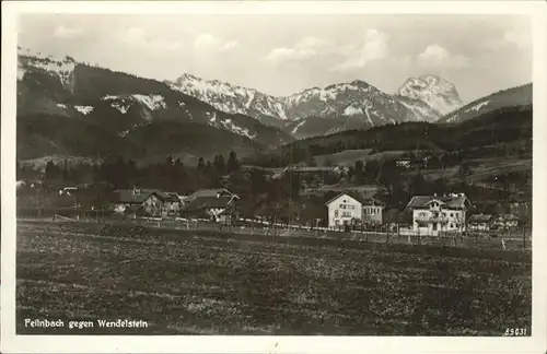 Bad Feilnbach Partie am Ortsrand mit Blick zum Wendelstein Bayerische Alpen Kat. Bad Feilnbach