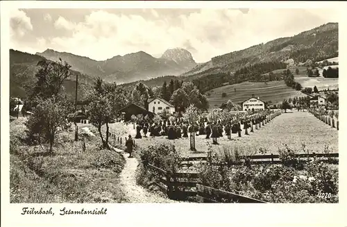 Bad Feilnbach Partie am Ortsrand mit Blick zum Wendelstein Bayerische Alpen Kat. Bad Feilnbach