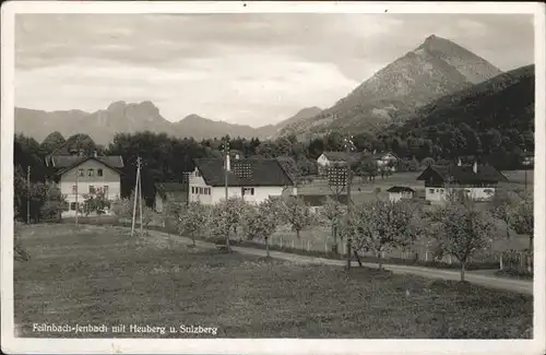 Jenbach Bad Feilnbach Partie am Ortsrand mit Blick zum Heuberg und Sulzberg