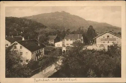 Bad Feilnbach Ortsansicht mit Blick zum Hohenkogl Kat. Bad Feilnbach