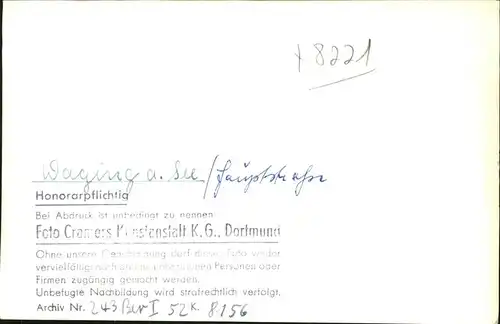 Waging See Hauptstrasse Wallfahrtskirche Kat. Waging a.See