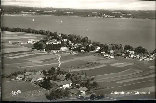 Gollenshausen Chiemsee Fliegeraufnahme Kat. Gstadt a.Chiemsee