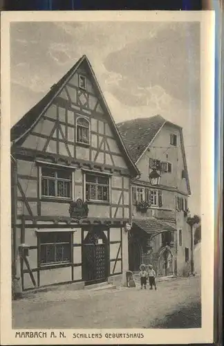 Marbach Neckar Schillers Geburtshaus Fachwerkhaus Kat. Marbach am Neckar