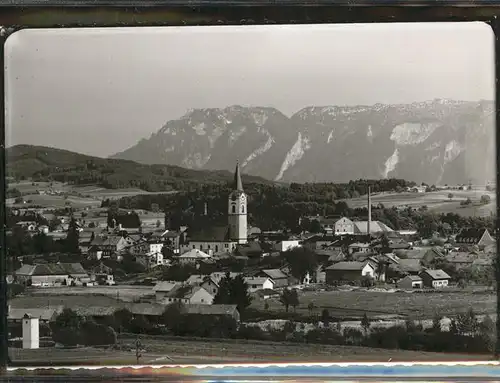 Teisendorf Oberbayern Panorama mit Alpenblick Kat. Teisendorf