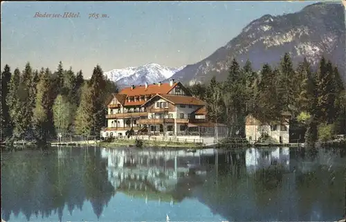 Badersee Baderseehotel Kat. Grainau