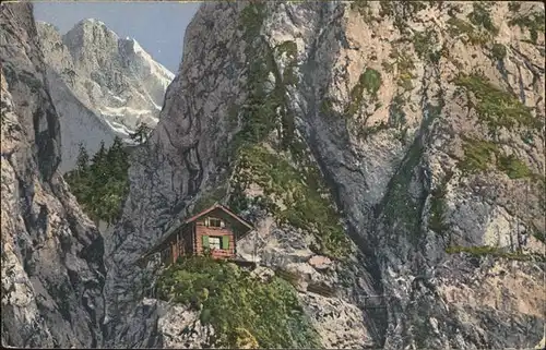 Garmisch Partenkirchen Eingang zur Hoellentalklamm Kat. Garmisch Partenkirchen