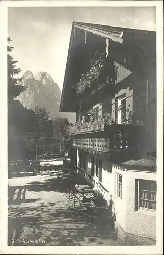 Garmisch Partenkirchen Aule Alm Kat. Garmisch Partenkirchen