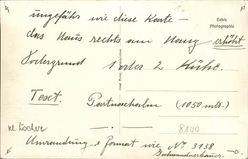 Garmisch Partenkirchen Partnachalm Kat. Garmisch Partenkirchen