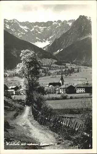 Walchensee mit Blick zum Zahmen Kaiser Kat. Kochel a.See