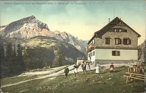 Garmisch Partenkirchen Adolf Zoepritz Haus am Kreuzeck Kat. Garmisch Partenkirchen