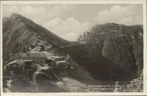 Herzogstandhaus mit Herzogstand Kat. Kochel a.See