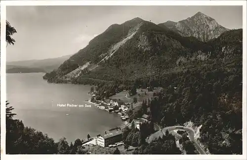 Urfeld Oberbayern Hotel Fischer am Walchensee Kat. Kochel a.See