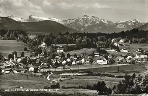 Bad Kohlgrub Panorama mit Ammergebirge Kat. Bad Kohlgrub