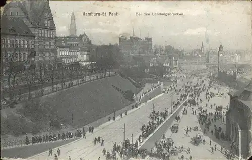 Hamburg St Pauli Bei den Landungsbruecken Kat. Hamburg