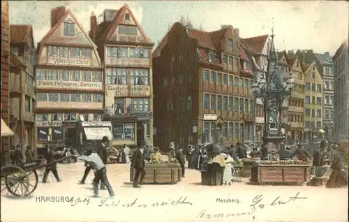 Hamburg Messberg Marktplatz Kat. Hamburg