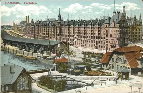 Hamburg Partie am Freihafen Kat. Hamburg