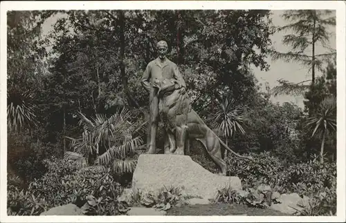 Hamburg Hagenbecks Tierpark Denkmal Carl Hagenbeck Kat. Hamburg