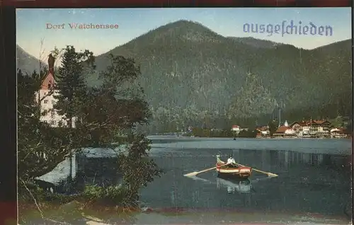 Walchensee Partie am Walchensee Stempel auf AK Kat. Kochel a.See