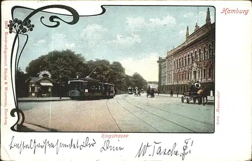 Hamburg Ringstrasse Strassenbahn Kat. Hamburg