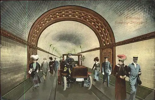 Steinwerder Hamburg Elbtunnel Begehung Oldtimer / Hamburg /Hamburg Stadtkreis