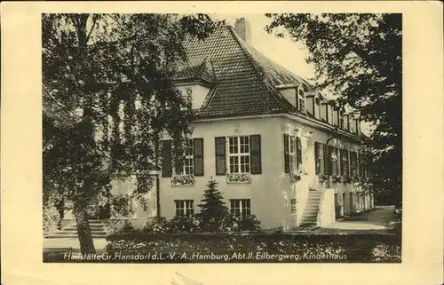 Hamburg Heilstaette Gr Hansdorf der LVA Kat. Hamburg