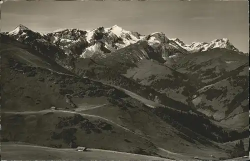 Adelboden BE Hahnenmoos Pass Mittaghorn Wildhorn Spitzhorn Berner Alpen Kat. Adelboden