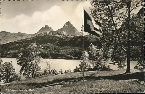 Ruetli Ruetliwiese und die Mythen Schweizer Voralpen Kat. Ruetli