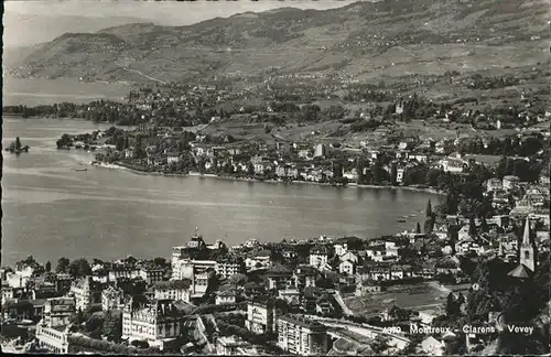 Montreux VD Panorama Clarens Vevey Lac Leman / Montreux /Bz. Vevey