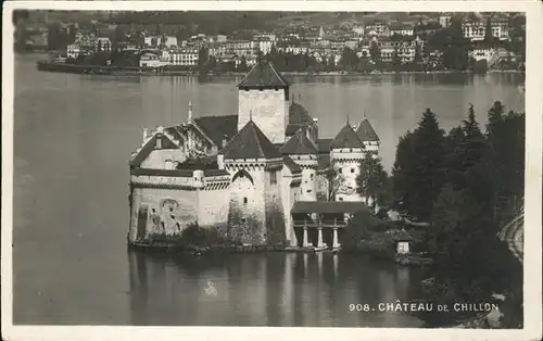 Chillon Chateau Lac Leman Kat. Montreux