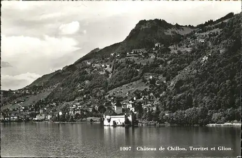 Chillon Chateau Territet Glion Lac Leman Kat. Montreux