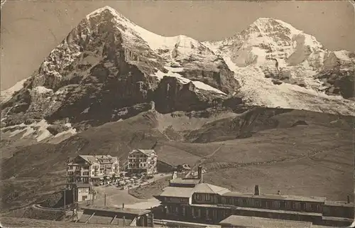 Grindelwald Kleine Scheidegg Bergrestaurant Eiger Moench Berner Alpen Kat. Grindelwald