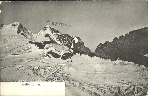 Lauterbrunnen BE Wetterhoerner Berner Alpen Kat. Lauterbrunnen