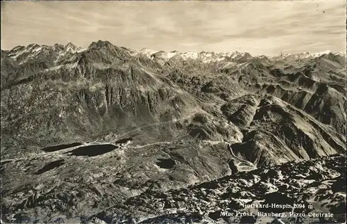 Andermatt Gotthard Hospiz Mount Prosa Blauberg Pizzo Centrale Feldpost Kat. Andermatt