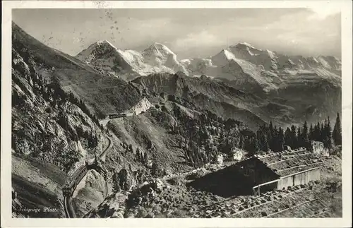 Schynige Platte mit Eiger Moench und Jungfrau Kat. Schynige Platte