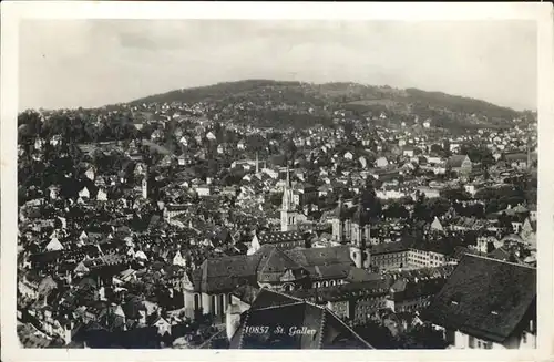 St Gallen SG Blick ueber die Stadt Kat. St Gallen