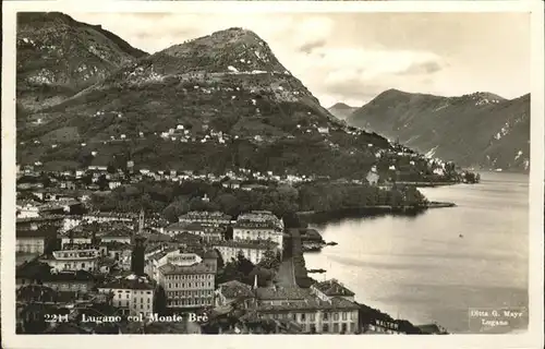 Lugano Tessin Panorama Lago Monte Bre Kat. Lugano