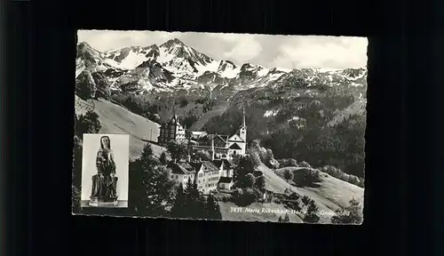 Niederrickenbach Kloster Maria Rickenbach mit Gnadenbild Alpenblick Kat. Niederrickenbach