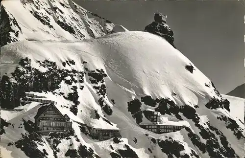 Jungfraujoch Berghaus Bahnstation Int. Forschungsinstitut Sphinxpavillon Kat. Jungfrau