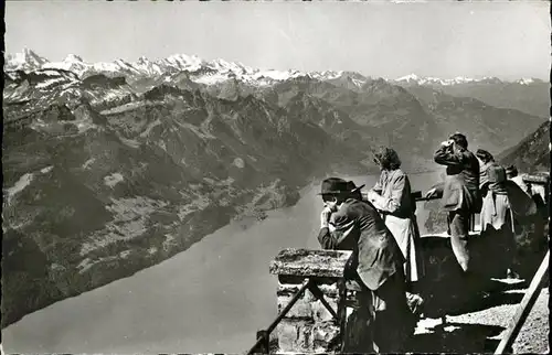 Brienzer Rothorn BE Aussichtsplattform Brienzersee Berner Alpen Kat. Brienzer Rothorn