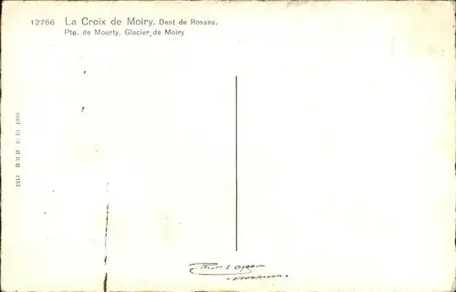 Moiry VS Croix Dent de Rosses Pte. de Mourty Glacier Kat. Moiry
