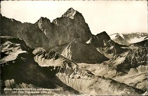 Altdorf UR Blick vom Hotel Klausenpass Grosse Windgaelle Schwarzstoeckli Kat. Altdorf UR