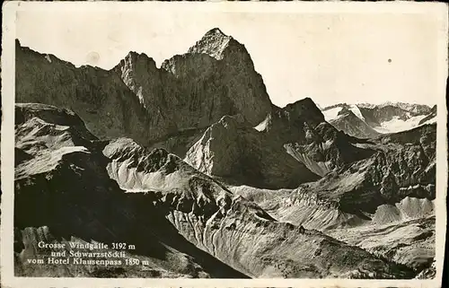 Altdorf UR Blick vom Hotel Klausenpass Grosse Windgaelle Schwarzstoeckli Feldpost Kat. Altdorf UR