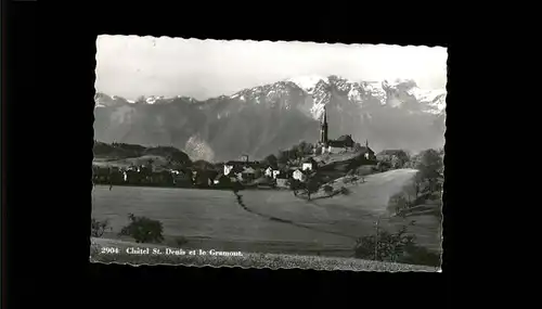 Chatel St Denis Panorama et le Gramont Kat. Chatel St Denis