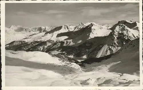 Arosa GR Aussicht von der Hoernlihuette Kat. Arosa