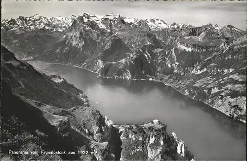 Stoos SZ Berggasthof Fronalpstock Blick auf Vierwaldstaettersee Kat. Stoos