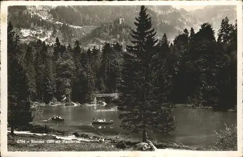 Kandersteg BE Partie am Blausee Kandertal Kat. Kandersteg