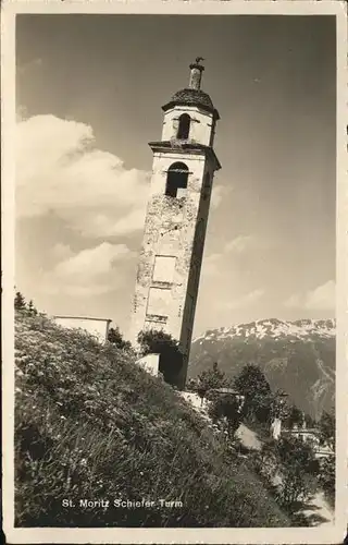 St Moritz GR Schiefer Turm Kat. St Moritz