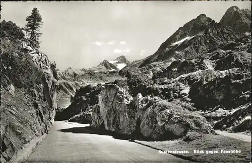 Goeschenen Sustenstrasse Blick gegen Passhoehe Kat. Goeschenen