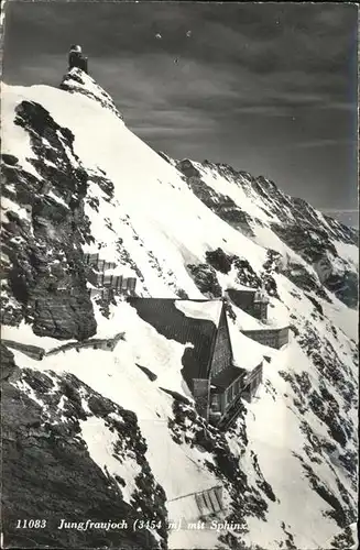 Jungfraujoch Berghaus Sphinx Berner Alpen Kat. Jungfrau